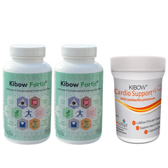Kibow Fortis® Tablets - 60 Day Supply + Kibow Cardio Support® - 30 Day Supply (50% Off)