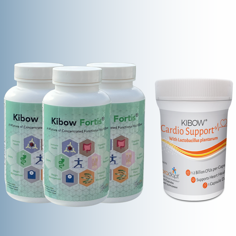 Kibow Fortis® Tablets - 90 Day Supply + Kibow Cardio Support® - 30 Day Supply (50% Off)